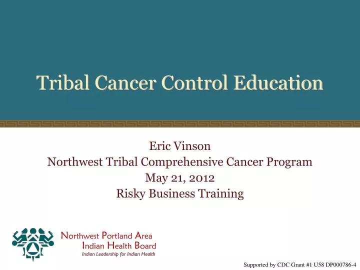 tribal cancer control education