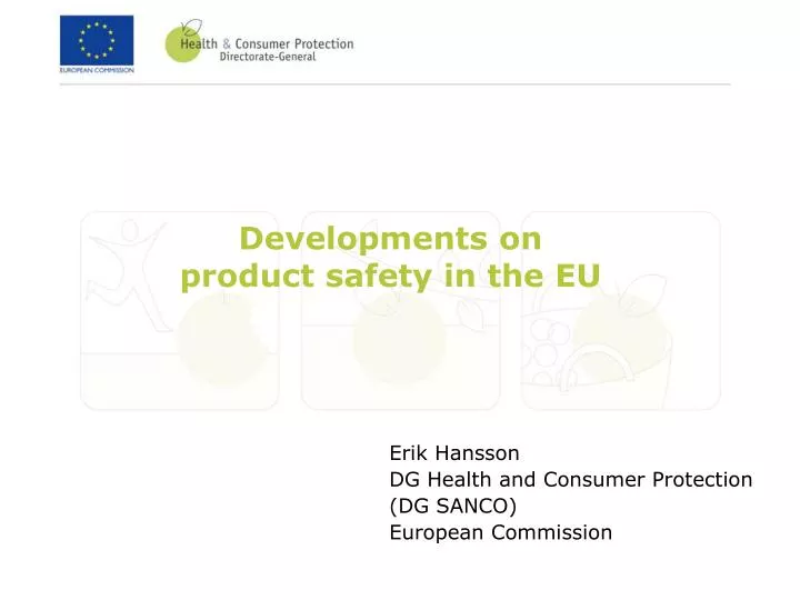 developments on product safety in the eu
