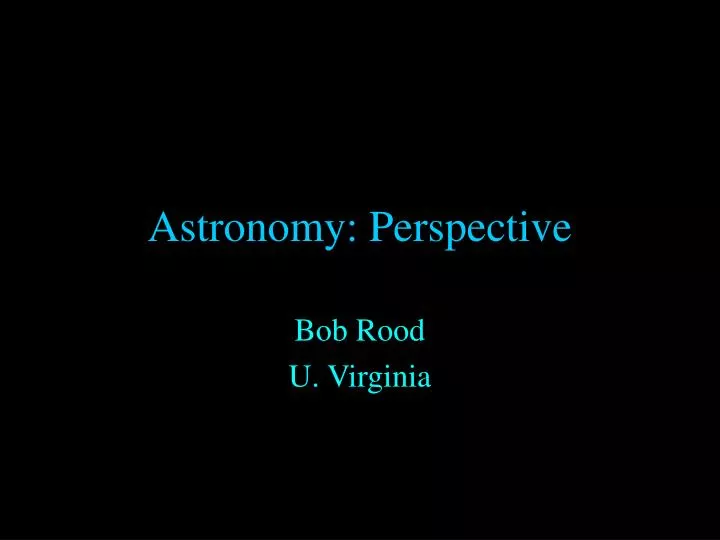 astronomy perspective