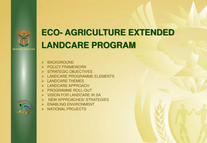 eco agriculture extended landcare program