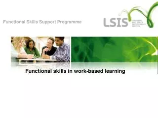 Functional skills in work-based learning