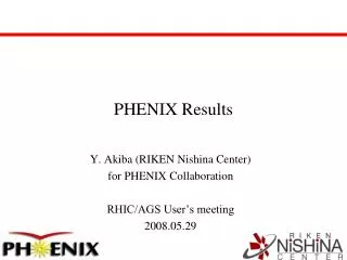 PHENIX Results