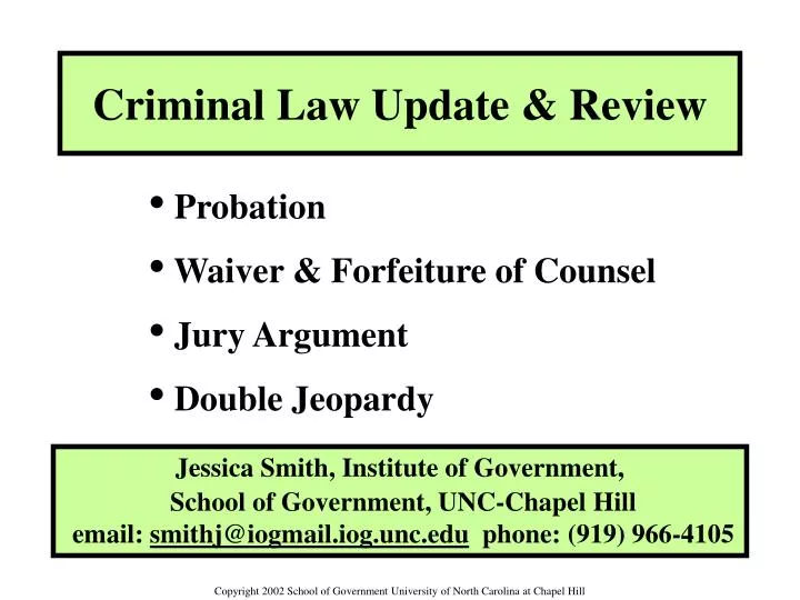 criminal law update review