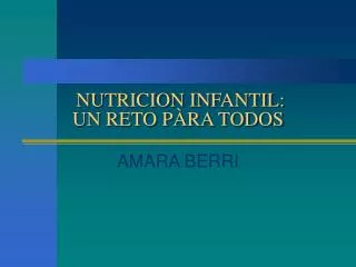 nutricion infantil un reto p ra todos