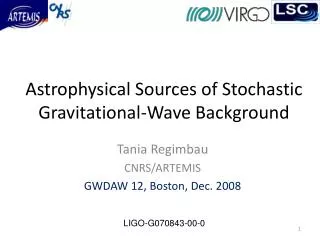 Astrophysical Sources of Stochastic Gravitational-Wave Background