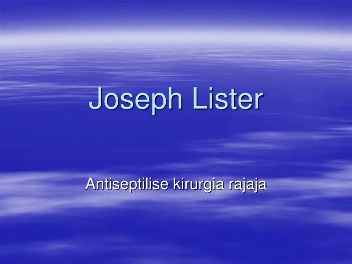 joseph lister