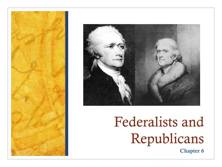 federalists and republicans