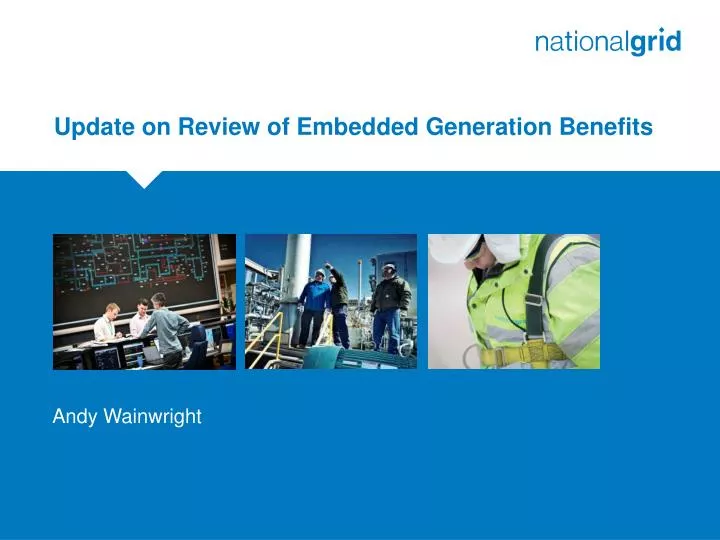 update on review of embedded generation benefits