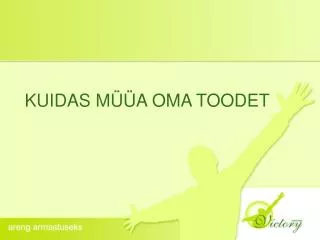 kuidas m a oma toodet