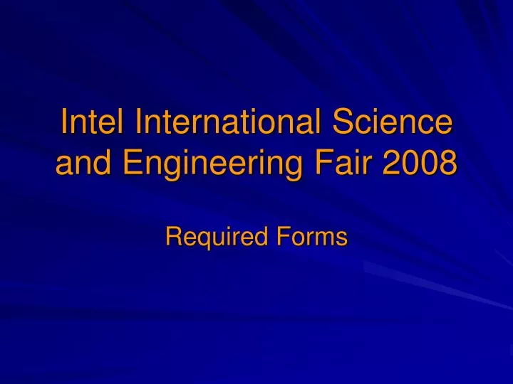 intel international science and engineering fair 2008
