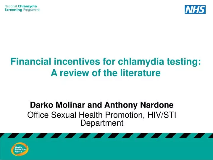 financial incentives for chlamydia testing a review of the literature