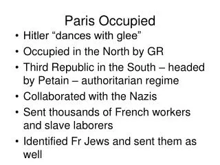 Paris Occupied