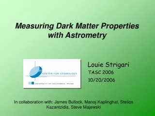 Measuring Dark Matter Properties with Astrometry