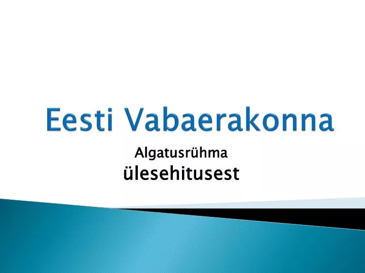 eesti vabaerakonna