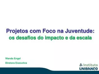 projetos com foco na juventude os desafios do impacto e da escala