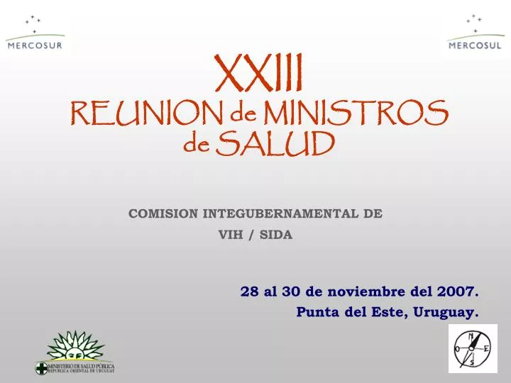 xxiii reunion de ministros de salud