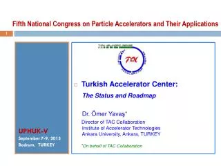 Fifth National Congress on Particle Accelerators and Their Applications