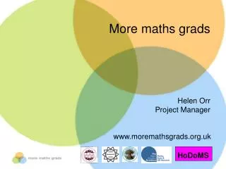 More maths grads Helen Orr Project Manager