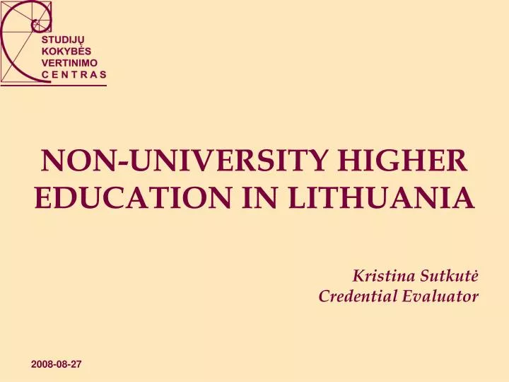 non university higher education in lithuania