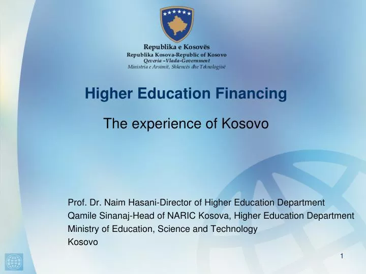 higher education financing