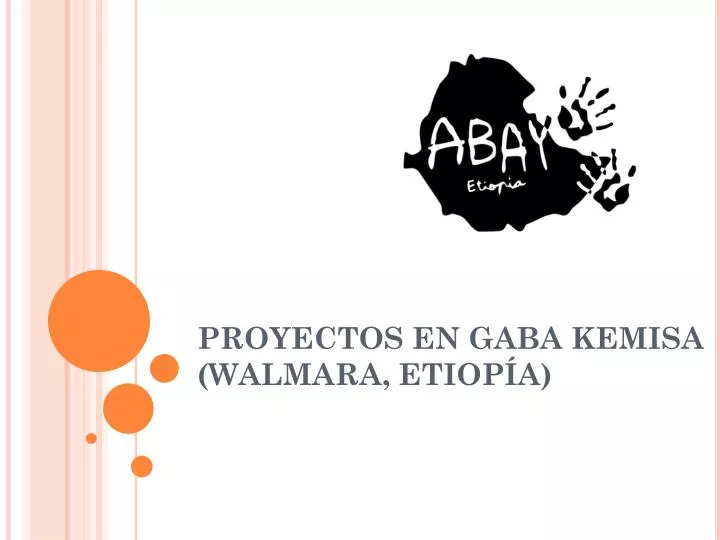 proyectos en gaba kemisa walmara etiop a