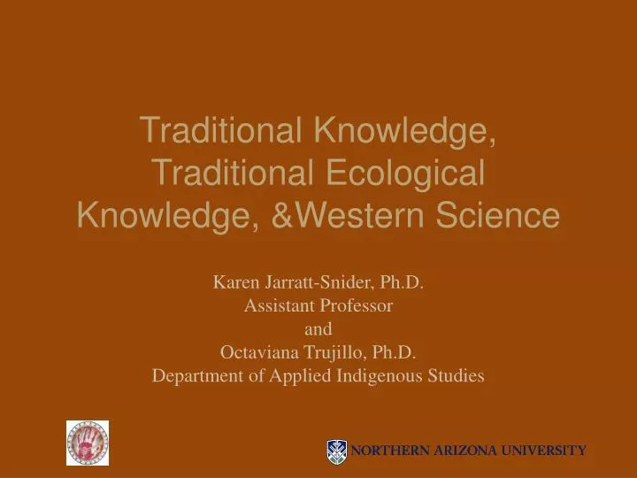 traditional knowledge traditional ecological knowledge western science