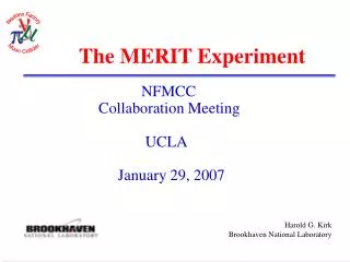 The MERIT Experiment
