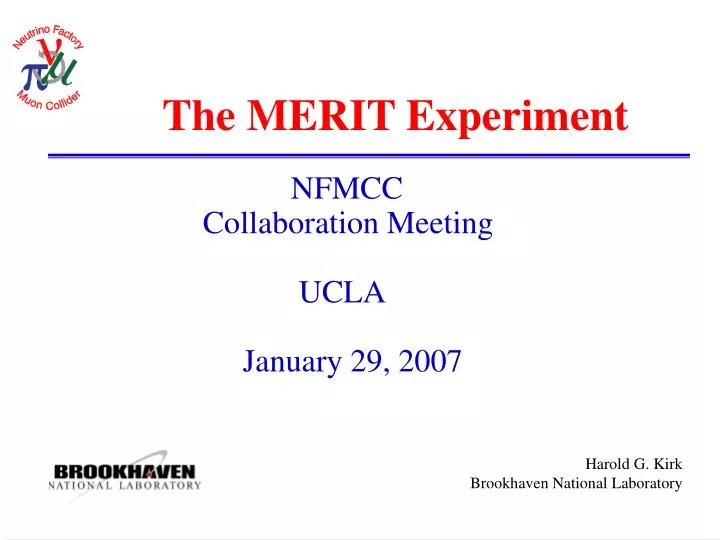 the merit experiment