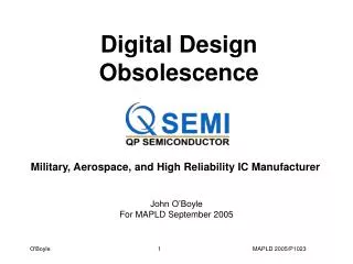 Digital Design Obsolescence