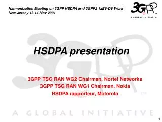 HSDPA presentation