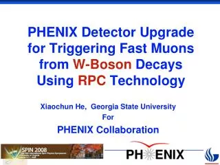 PHENIX Detector Upgrade for Triggering Fast Muons from W-Boson Decays Using RPC Technology