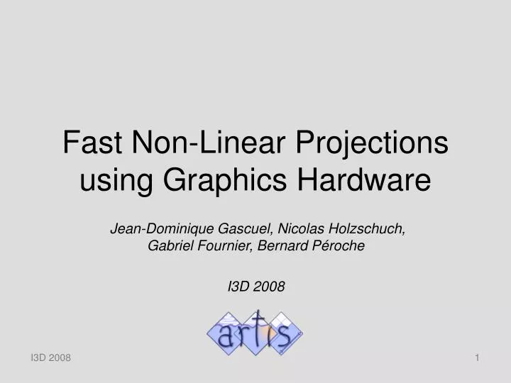 fast non linear projections using graphics hardware