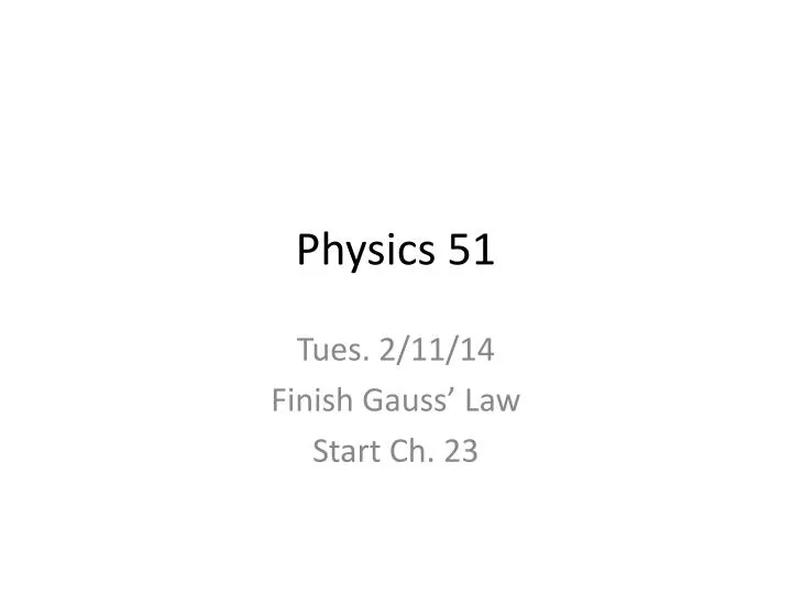 physics 51