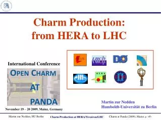 Charm Production: from HERA to LHC