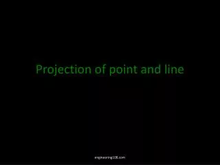 Projection of point and line