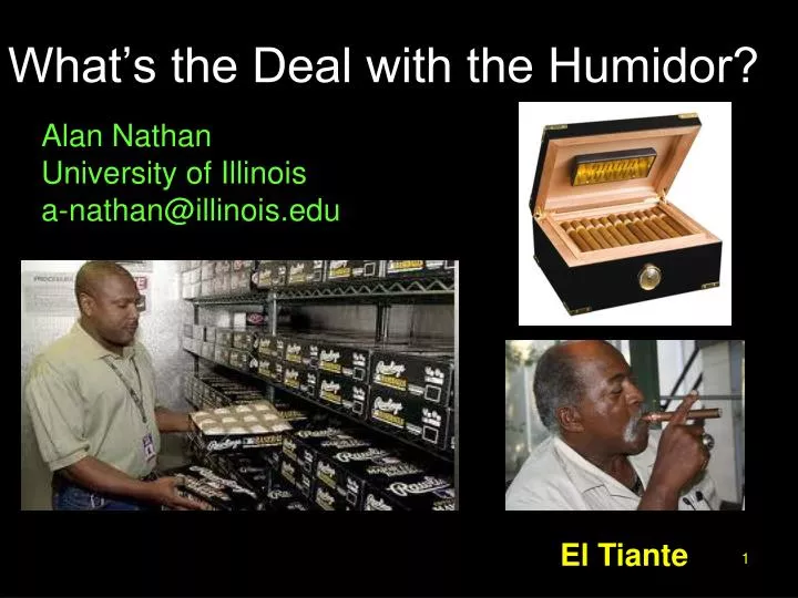 what s the deal with the humidor