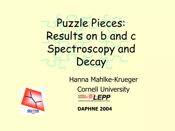 puzzle pieces results on b and c spectroscopy and decay