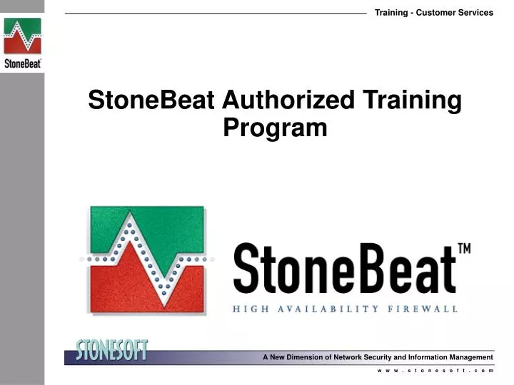 stonebeat authorized training program
