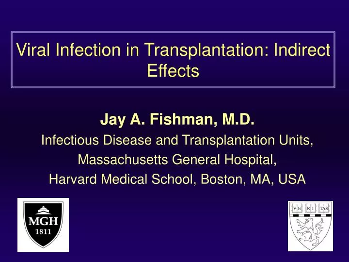 viral infection in transplantation indirect effects