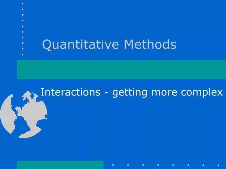 quantitative methods