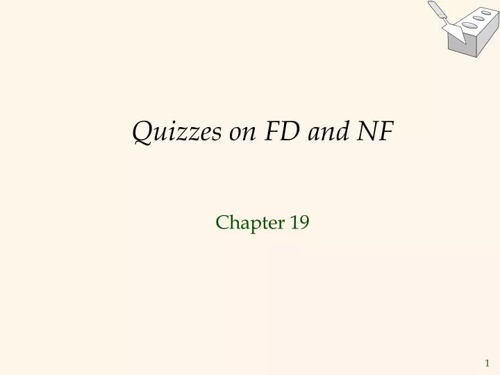 quizzes on fd and nf