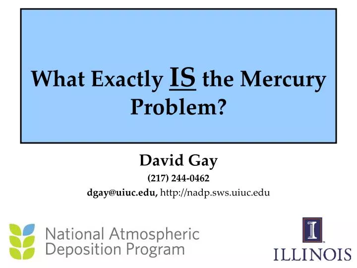 what exactly is the mercury problem