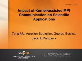 Impact of Kernel-assisted MPI Communication on Scientific Applications