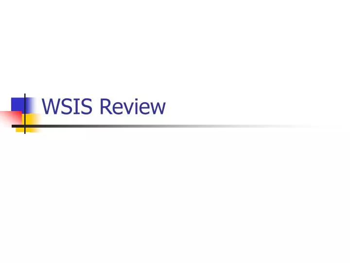 wsis review