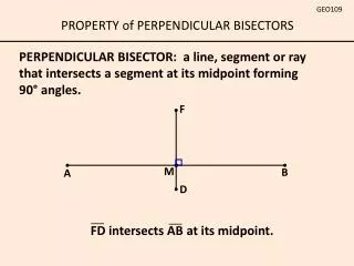 FD intersects AB at its midpoint.