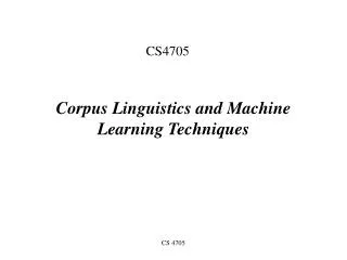 CS4705