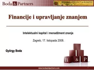 financije i upravljanje znanjem