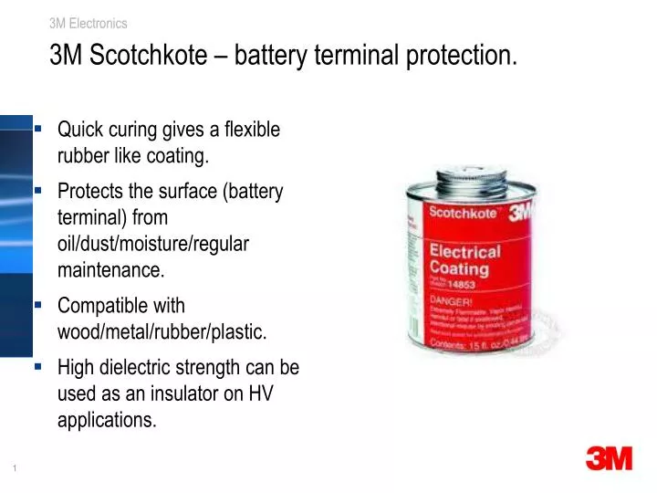 3m scotchkote battery terminal protection