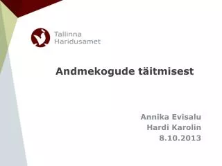 andmekogude t itmisest