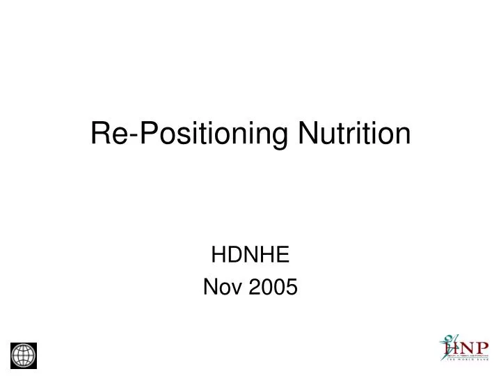 re positioning nutrition